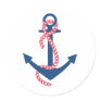 Delta Gamma Anchor Round Stickers