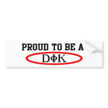 DELTA IOTA KAPPA: PROUD TO BE A DIK FRATERNITY BUMPER STICKER