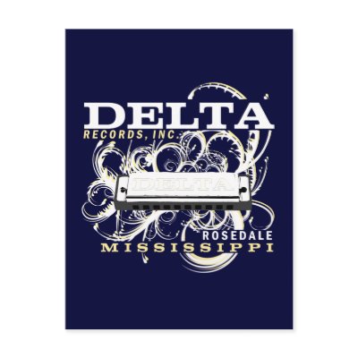 Delta Records Inc Postcard by tshirtypoo