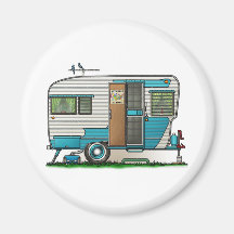 Deluxe Camper Trailer Magnets