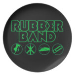 Deluxe Rubber Band Parody Logo Plate
