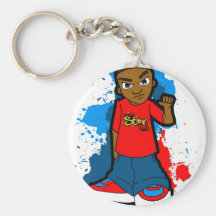 Démarche assurée de style de capot de rue de bandi porte-clef