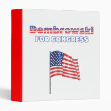 Dembrowski for Congress Patriotic American Flag Binders