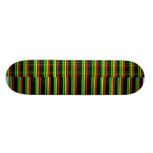 Demi de rayure de demi de plaid planches à roulettes customisées