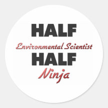 Demi de scientifique de l'environnement demi de Ni Autocollants