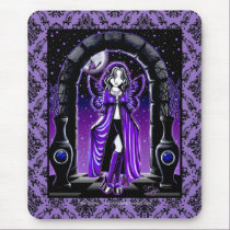 "Demi" Gothic Blue Butterfly Fairy Art Mousepad mousepads