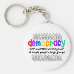 Democracy, who needs it? keychain