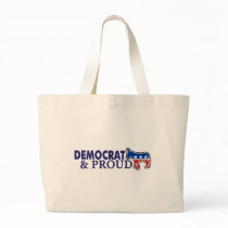 Democrat and Proud Tote Bag