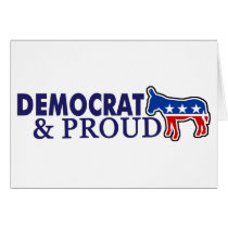 Democrat and Proud Cards
