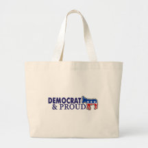 Democrat and Proud Tote Bag