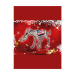 Democrat Christmas Post Card