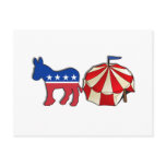 Democrat Circus Donkey Postcard