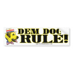 Democrat Dogs Rule  Bumper Sticker 