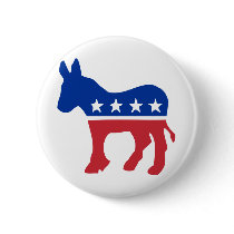 Democrat Donkey Buttons