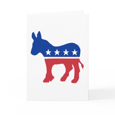 Democrat Donkey Greeting Card by liberaltees