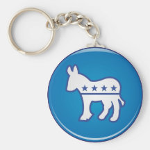 Democrat Donkey Keychain