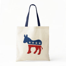 Democrat Donkey Logo Canvas Bag