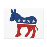 Democrat Donkey Logo postcards