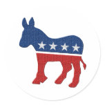 Democrat Donkey Logo Stickers