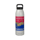 Democrat Donkey Mascot America Vote Water Bottle