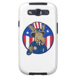 Democrat Donkey Mascot Thumbs Up Flag casemate cases