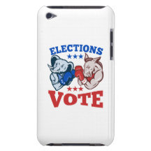 Democrat Donkey Republican Elephant Mascots iPod Touch Cases