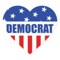 Democrat Heart Sticker