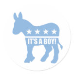 democrat it's a boy stickers