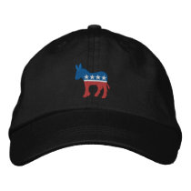 Democrat Logo Embroidered Baseball Cap