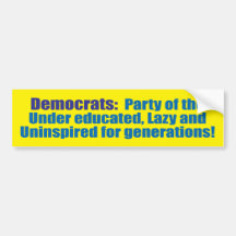 democrat party bumper sticker