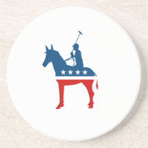 Democrat Polo Beverage Coasters