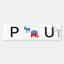 democrat-republican, Congress stinks Bumper Sticker