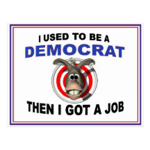 DEMOCRAT SLACKERS POSTCARDS