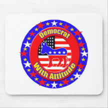 Democrat With Attitude Mousepad 
