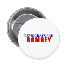Démocrate pour Romney Badge Avec Épingle