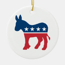 Democratic Donkey Christmas Ornament