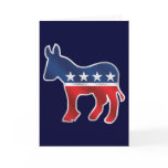 Democratic Donkey Custom Greeting Card