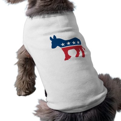 Democratic Donkey Doggie T Shirt by VectorGraphics