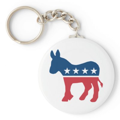 Democratic Donkey Key Chains by VectorGraphics