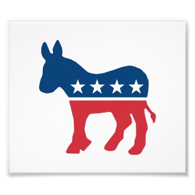 Democratic Donkey Photographic Print by VectorGraphics
