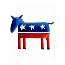 Democratic Donkey Postcards