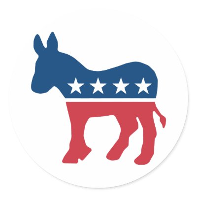 Democratic Donkey Stickers by VectorGraphics