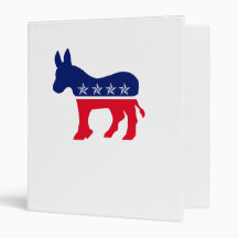 Democratic Donkey Vinyl Binders