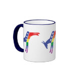 Democratic Gay Pride Donkey Mugs