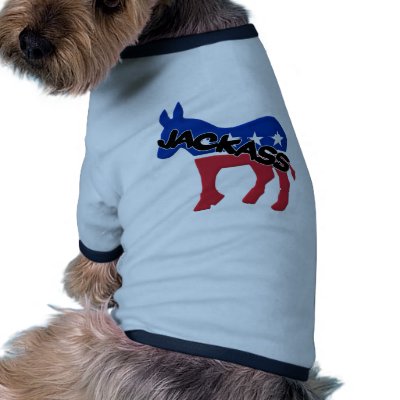 Democratic Jackass Doggie Tee Shirt by gabrielangel
