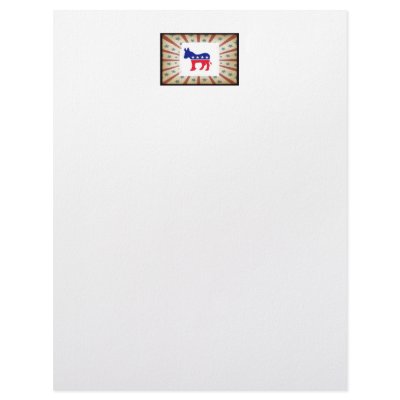 Democratic Letterhead - Customize Yourself by NCD100
