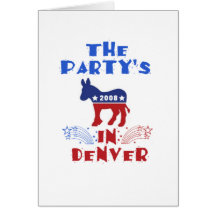 Democratic National Convention 2008 Denver Colorad Greeting Card