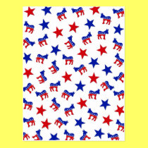 Democratic Party Collage postcards