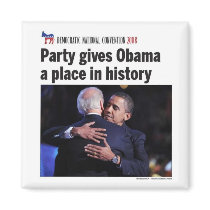 Democratic Party Gives Obama Place in History Refrigerator Magnet