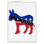 Democratic Party Jackass Symbol Card